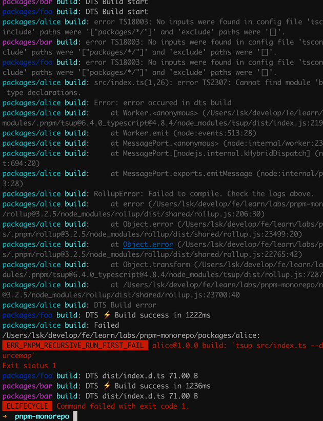 pnpm -r --parallel run build